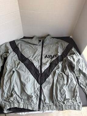US Army IPFU Physical Fitness Training Jacket Grey XL Regular